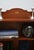 English edwardian mahogany bookcase of slim and narrow proportion, having a shaped and fan inlaid in upstand above five...