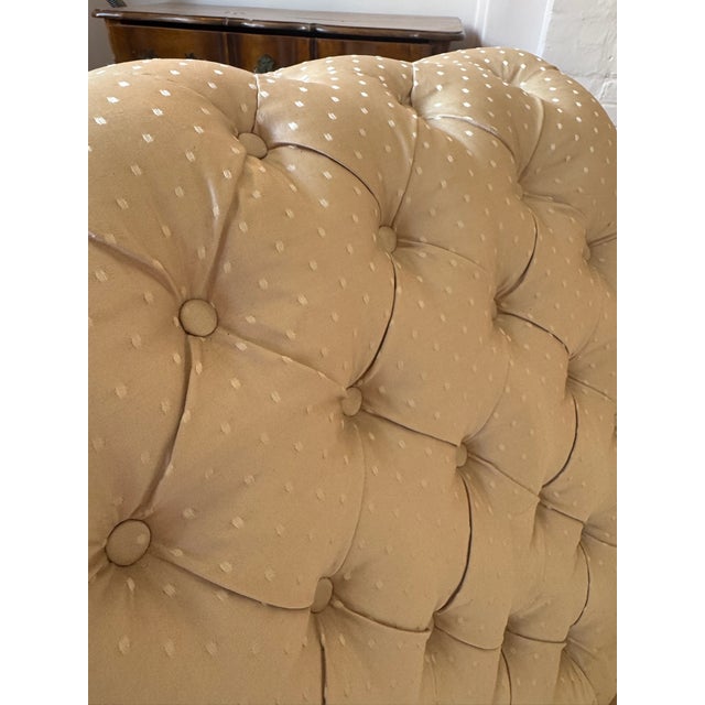 French 19th Century French Pair of Tufted Side Chairs For Sale - Image 3 of 6