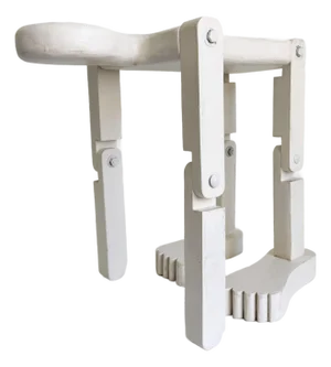 Articulating Painted Wood Mannequin Side Table, Late 20th Century
