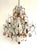 Mid-Century Modern Gold-Plated Metal and Murano Glass Chandelier, 1940s For Sale - Image 3 of 18