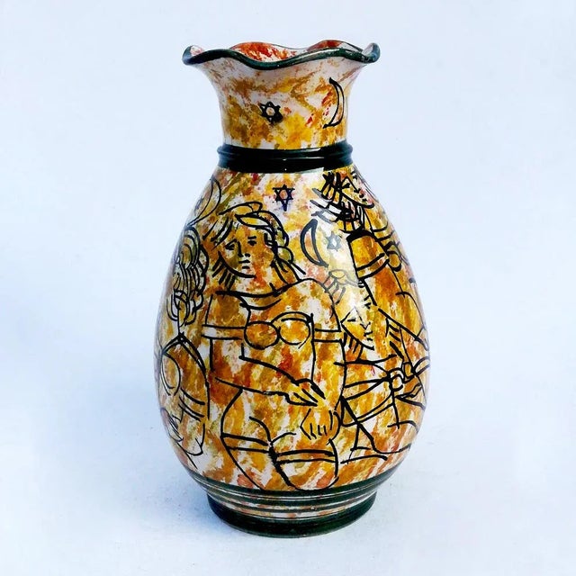 Ceramic Vintage Ceramic Vase from La Giara Santo Stefano, 1960s For Sale - Image 7 of 7