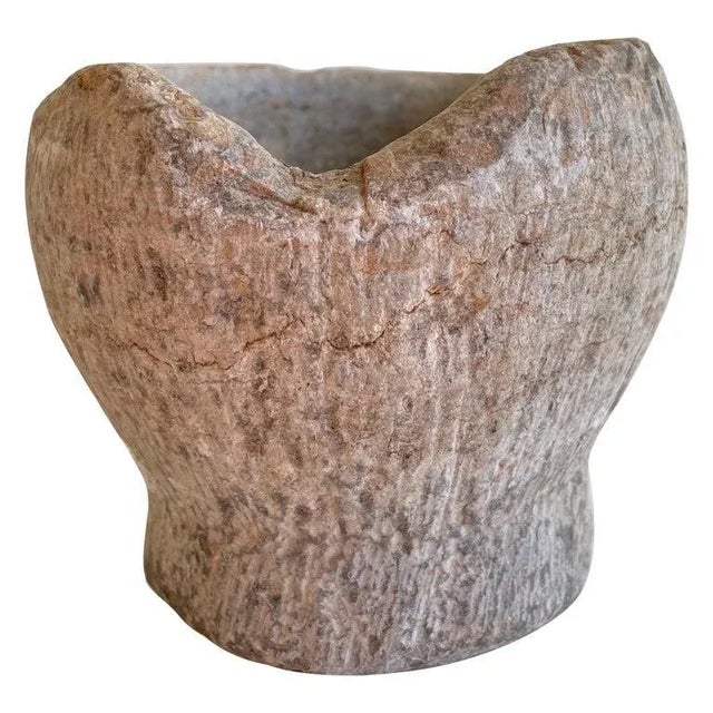 Stone Late 20th Century Stone Mortar Bowl For Sale - Image 7 of 7