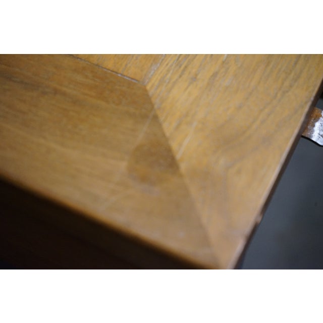 1950s Michael Taylor for Baker Walnut Extension Dining Table Far East Collection For Sale In Chicago - Image 6 of 18