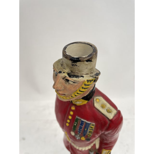Black English Royal Guards Ceramic Bottle, 1970s For Sale - Image 8 of 15