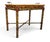 Late 20th Century Boho Maitland Smith Tortoise Bamboo and Tessellated Penshell Tray Table For Sale - Image 5 of 18