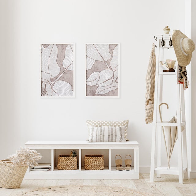 Kenneth Ludwig Chicago Palm Leaf Prints, Set Of 2 For Sale - Image 4 of 4