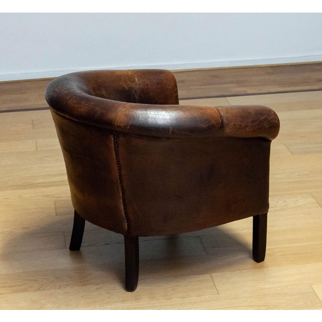 Swedish Sheepskin Leather Armchair, 1960s For Sale - Image 14 of 15