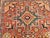 Vintage Persian Heriz Karajah Rug, Hand-Knotted Wool, Geometric Pattern, Rust-Red & Navy, 4x5 For Sale - Image 15 of 18