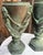 1900 - 1909 Pair of 11.5" Antique Art Nouveau Bronze Chalice Urns With Dancing Nymphs For Sale - Image 5 of 10
