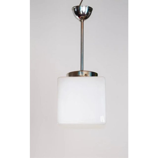 Bauhaus Style Cube Ceiling Lamp by Walter Kostka for Atrax Gesellschaft For Sale - Image 6 of 8