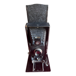 Antique German Folding Camera – Friedrich München Coronar Lens – C. 1910–1920