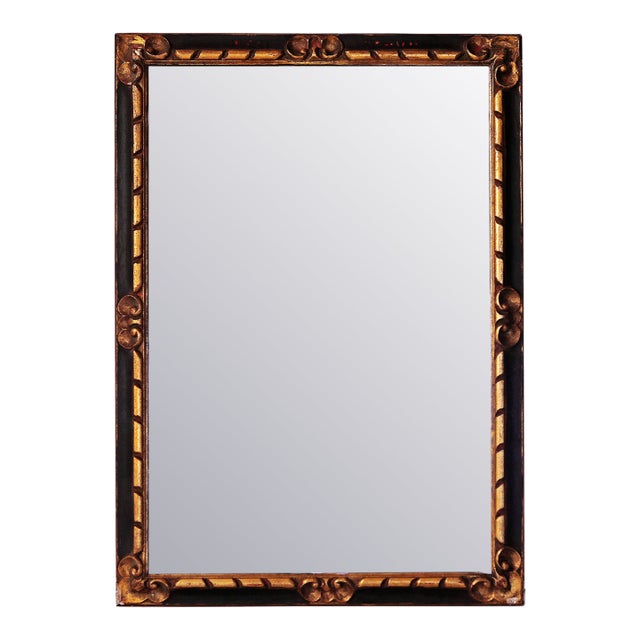 Italian Antique Mirror Carved and Gilt For Sale