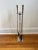 Mid Century Modernist Fireplace Tools Chrome and Brass For Sale - Image 9 of 9