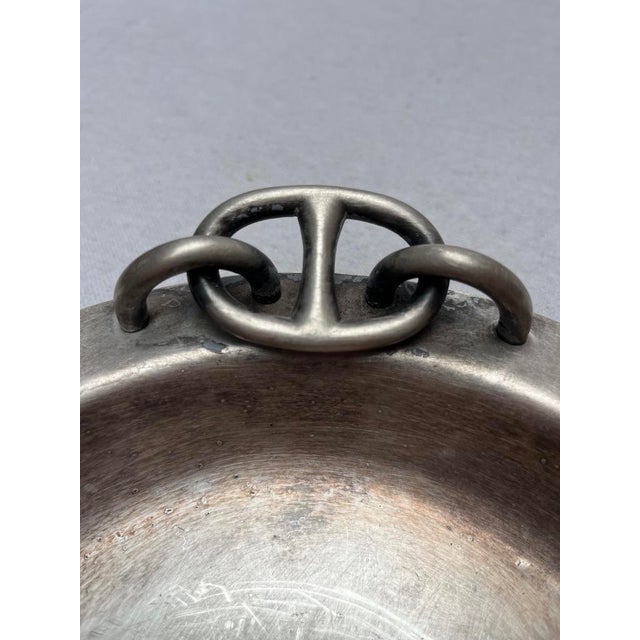Hermes Paris Silver Plated Chain Dish For Sale - Image 6 of 13