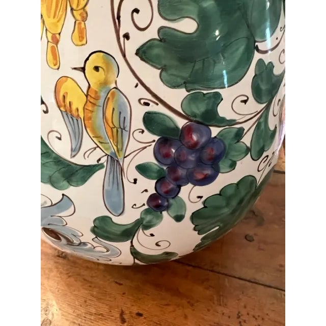 Mediterranean Vietri Italian Extra Large Vase For Sale - Image 3 of 7