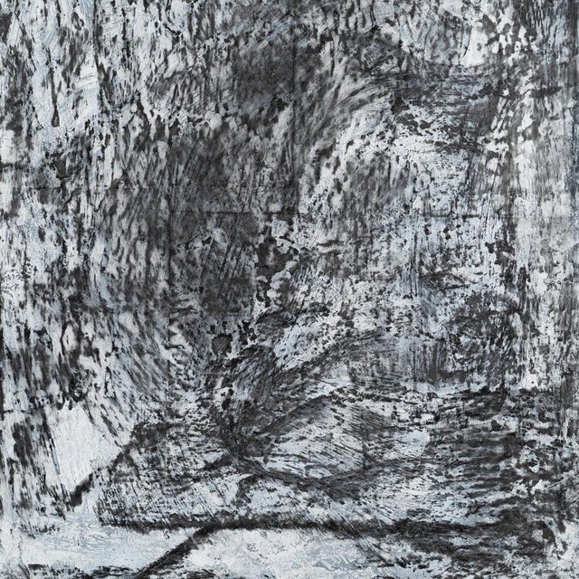 Enrico Della Torre, Art Black Composition, Charcoal on Canvas, 2017 For Sale - Image 10 of 12