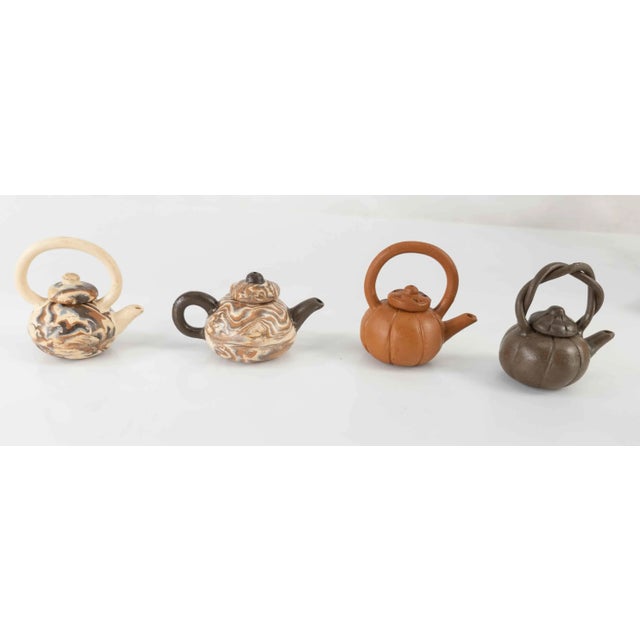 20th Century Sample Set of Miniature Chinese Yixing Teapots For Sale In New York - Image 6 of 7