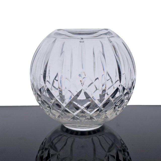 A Waterford Crystal rose bowl in the iconic Lismore pattern, designed by Miroslav Havel in 1952 and crafted in Ireland...