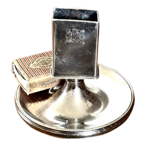Antique Hotel Silver Astray Matchbox Holder Crested