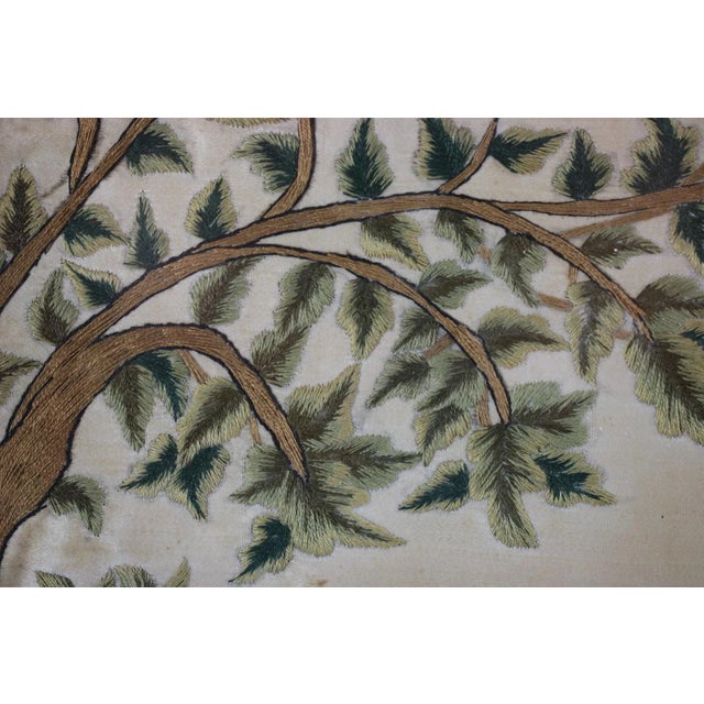Antique Silkwork Embroidery 'Abraham Offering Up His Son Isaac' For Sale - Image 12 of 13