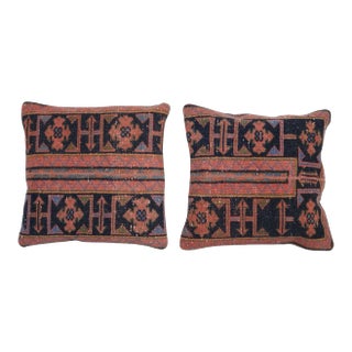 Turkish Rug Cushion Cover - a Pair For Sale