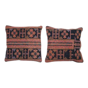 Turkish Rug Cushion Cover - a Pair