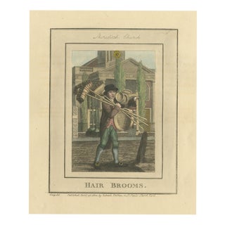 Hair Brooms, Shoreditch Church, Cries of London, 1804 For Sale