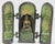 Metal Vintage Mid-Century Tibetan Folding Buddhist Triptych Shrine Altar Cast Bronze-Verdigris For Sale - Image 7 of 10