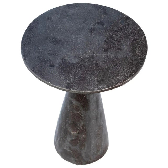 2020s Charcoal Bluestone Cone Side Table Small For Sale - Image 5 of 9