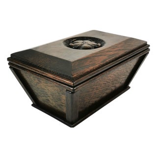 Vintage Danish Art Deco Wooden Box, 1930s For Sale