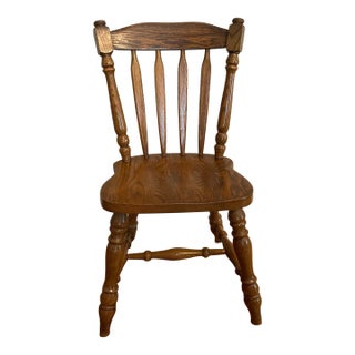 Late 20th Century Virginia House Solid Hard Rock Maple Dining, Accent Chair 4300-813 For Sale