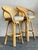 Vintage Boho Cane Bar Stools - A Pair For Sale - Image 4 of 5