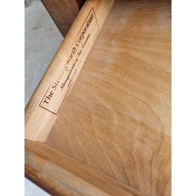 Sterlingworth Furniture was made in New York and was a contemporary of Ethan Allen. These vintage solid wood (most likely...