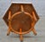Mid-Century Modern MCM Octagonal Bamboo Enamel White Laminate James Mont Style Side Table For Sale - Image 3 of 7