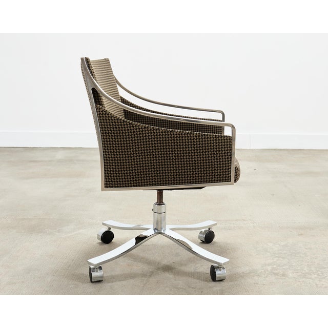 Bert England Office Swivel Steel Desk Armchair for Stow Davis For Sale In Sacramento - Image 6 of 18