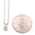 Contemporary 14 Karat White Gold Fancy Necklace With Diamond Round Pendant For Sale - Image 3 of 10