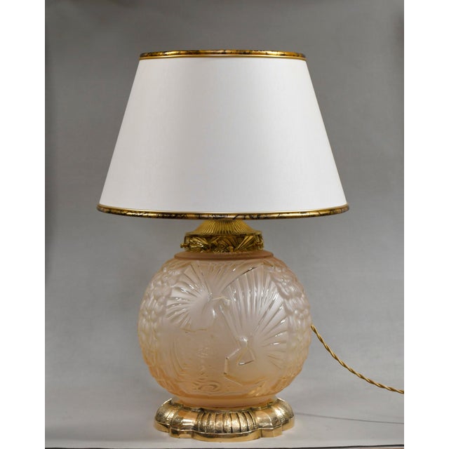 1930s French Art Deco Table Lamp by Muller Freres - 1930 France For Sale - Image 5 of 14