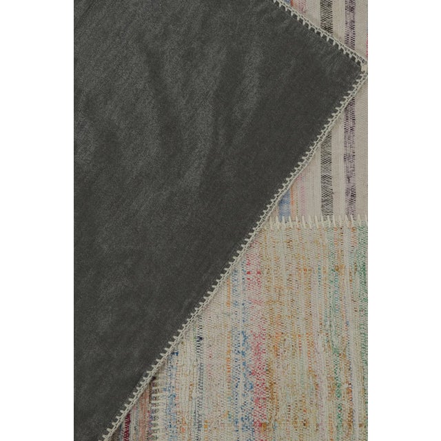 Textile Rug & Kilim’s Patchwork Kilim in Polychromatic Stripes For Sale - Image 7 of 7