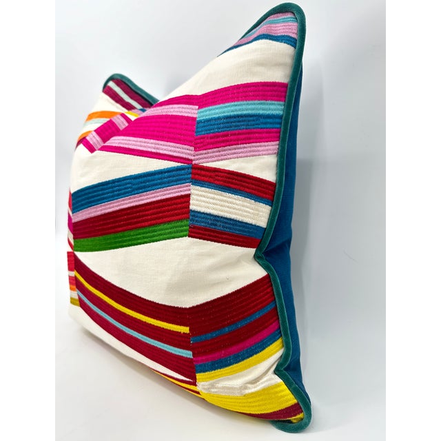 Pierre Frey Pierre Frey Multicolor Carriacou Throw Pillow For Sale - Image 4 of 9