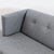 Gray Cb2 Avec Modern Grey 3-Seat Sofa With Button Tufting For Sale - Image 8 of 9