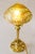 Antique Table Lamp with Loetz Glass Shade, 1908 For Sale - Image 3 of 17