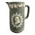 Antique Wedgwood Green Jasperware Relief Pitcher Jug, England For Sale