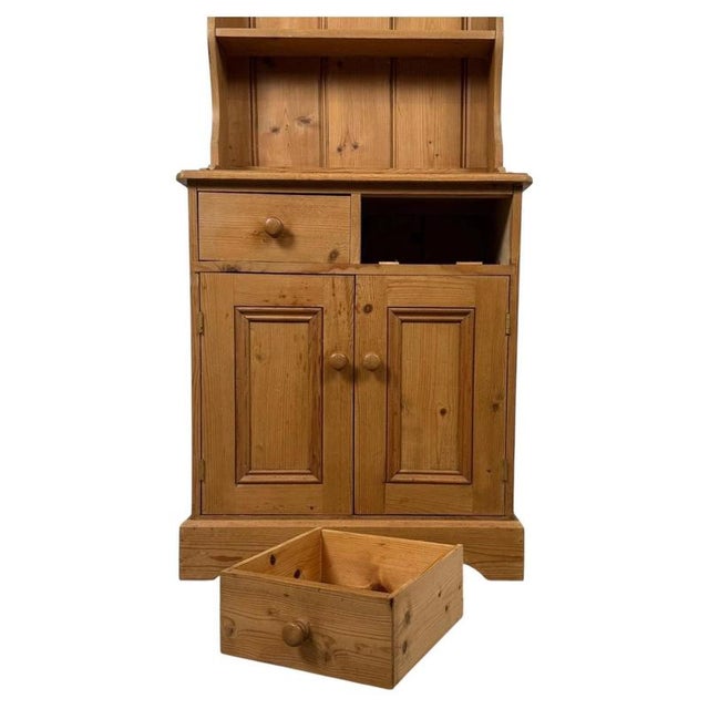 Vintage 20th Century Narrow Pine Welsh Dresser For Sale - Image 4 of 13