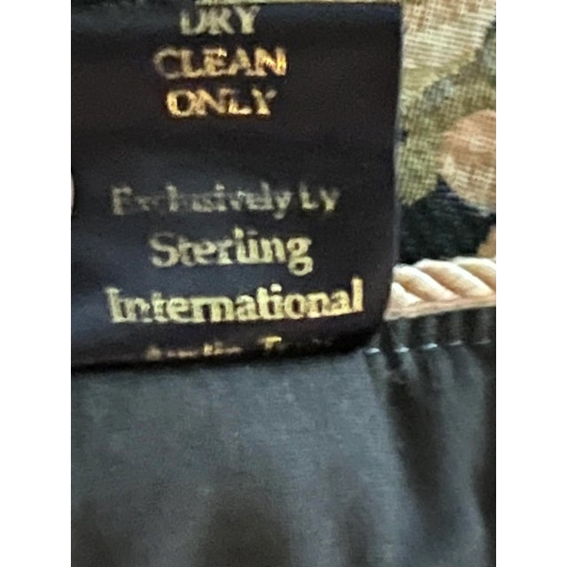 Vintage Decor of France Tapestry Card Table Sized Fruit Tablecloth For Sale - Image 11 of 13