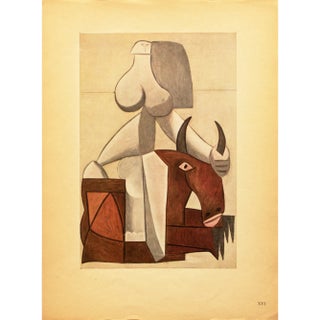 1946 After Pablo Picasso "The Kidnapping of Europe", Period Second Edition Offset Lithograph For Sale