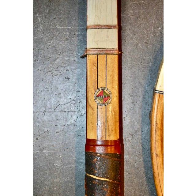 1960s Mid-Century Wooden Tennis Racquets - Set of 2 For Sale - Image 10 of 18