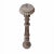 Hand-Carved Wood Candlestick From India, Mid-20th Century For Sale - Image 9 of 13