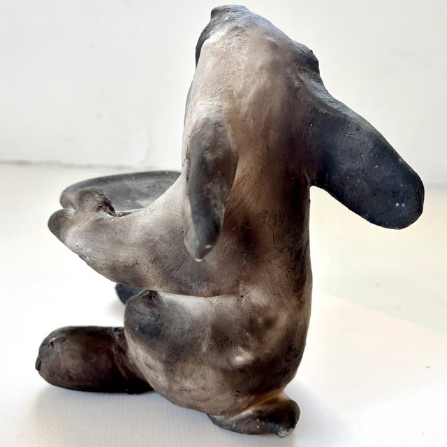 Sculpture Materials Clay Rabbit Sculpture by Internationally Recognized Artist Jeanne Stevens-Sollman For Sale - Image 7 of 8