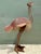 Metal Vintage Monumental Patinated Metal Ostrich Sculpture For Sale - Image 7 of 12