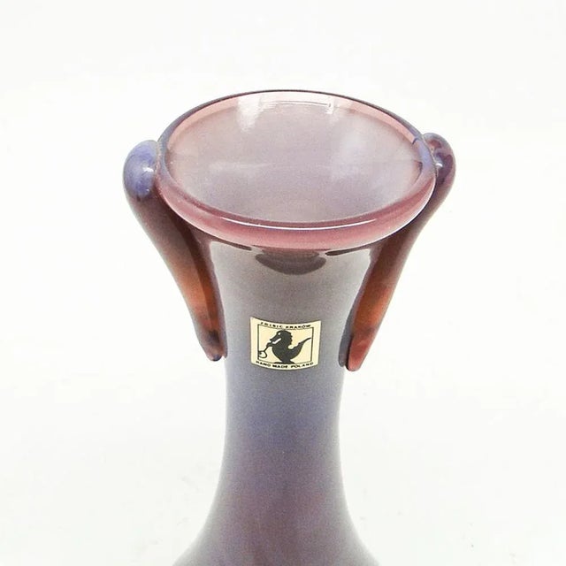 1970s Vase by J. Słuczan-Orkusz for Cracow Institute for Glassworks, Poland, 1970s For Sale - Image 5 of 7